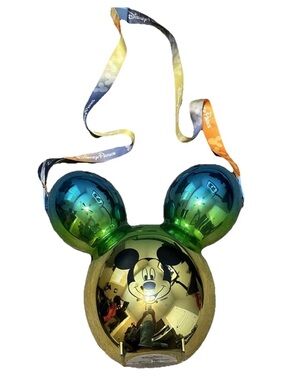 Disney Magic Key Metallic Green/Blue Ombre Balloon Mickey  Bucket New Exclusive